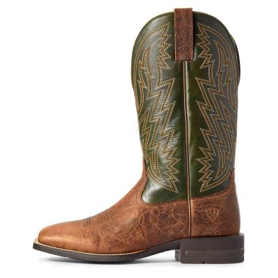 Ariat Western: Dynamic Botas Western Hombre - Marrones / Verde (OFDWI0153)